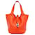 Hermès Orange Taurillon Clemence Picotin Lock 18 Leather Pony-style calfskin  ref.1297491