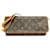 Louis Vuitton Brown Monogramm Pochette Zwilling Braun Leder Leinwand  ref.1297534