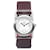 Hermès Purple Quartz Steel Barneia Ronde Watch Leather Pony-style calfskin  ref.1297536
