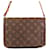 Louis Vuitton Brown Monogram Musette Tango Long Strap Leather Cloth  ref.1297540