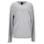 Tommy Hilfiger Pull essentiel avec logo monogramme pour homme en coton gris  ref.1297565