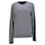 Tommy Hilfiger Suéter masculino luxuoso de algodão com gola redonda Cinza  ref.1297601