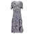 Tommy Hilfiger Womens Viscose Floral Print Maxi Dress in Navy Blue Viscose Cellulose fibre  ref.1297620