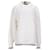 Tommy Hilfiger Suéter masculino com listras texturizadas de algodão puro Branco  ref.1297709