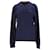 Maglione da uomo con scollo a V Tommy Hilfiger in cotone cashmere blu navy  ref.1297714