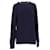 Suéter masculino Tommy Hilfiger com mistura de lã e gola redonda em algodão azul marinho  ref.1297716