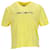 Tommy Hilfiger Camiseta corta con logo color block para mujer Amarillo Algodón  ref.1297744