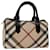 BURBERRY Nova Check Hand Bag Coated Canvas Beige Auth 67653 Cloth  ref.1297830