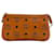 MCM case pouch mini bag cosmetic bag small cognac silver logo print bag  ref.1297984