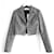 Veste de blazer courte texturée grise Dior x Raf Simons Resort 2015 Soie Viscose  ref.1297988