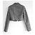 Dior x Raf Simons Resort 2015 Grauer strukturierter Crop-Blazer. - Ansicht 2