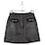 Maje Leather skirt Black  ref.1298106
