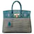 Hermès Bolsa HERMES BIRKIN 35 em tela azul - 101753 Lona  ref.1298114
