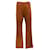 Autre Marque Marni Arancia / Pantaloni sportivi in maglia a quadri neri Arancione Viscosa  ref.1298131