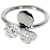 TIFFANY & CO. Bague diamant fleurs en papier en platine 0.16 ctw Métal Argenté Métallisé  ref.1298242