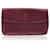 Cartier Vintage Burgundy Leather Pochette Flap Clutch Bag Dark red  ref.1298321