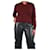 Crimson Burgundy v-neck jumper - size Dark red  ref.1298401