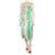 Zimmermann Multicolour floral ruffled midi dress - size UK 12 Multiple colors Linen  ref.1298404