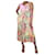 Marni Robe froncée imprimée florale multicolore - taille UK 12 Polyamide  ref.1298406