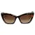 Max Mara Braune Cat-Eye-Sonnenbrille in Schildpattoptik Acetat  ref.1298420