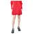 Red Valentino Mini saia vermelha com babados - tamanho UK 8 Vermelho Acetato  ref.1298433