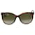Óculos de sol Gucci Brown tartaruga com braços listrados - tamanho Marrom  ref.1298447