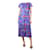 Autre Marque Blaues, floral bedrucktes Sport-Swing-Kleid – Größe M Baumwolle  ref.1298449