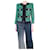 Balmain Chaqueta de tweed de lentejuelas verde - talla UK 14 Poliamida  ref.1298451