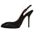 Dolce & Gabbana Zapatos de salón destalonados con joyas en negro - talla UE 37 (Reino Unido 4) Satén  ref.1298452