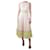 Maje Peach pink colour-block net midi dress - size UK 12  ref.1298454