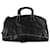 Prada Bolsa tiracolo preta com costura contrastante Preto Couro  ref.1298456