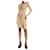 Alexandre Vauthier Mini-robe en jersey froncée asymétrique neutre - taille UK 8 Viscose  ref.1298458
