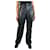 Autre Marque Black straight-leg leather trousers - size UK 18  ref.1298459