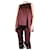 Brunello Cucinelli Burgundy silk sleeveless top - size M Red  ref.1298460
