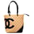 Chanel Brown Medium Cambon Ligne Shoulder Bag Beige Leather  ref.1298479