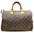 Louis Vuitton Brown Monogram Speedy 35 Leather Cloth  ref.1298487