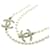 Collana di perle finte CC bianco Chanel  ref.1298488