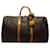 Louis Vuitton Brown Monogram Keepall 50 Leather Cloth  ref.1298500