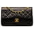 Chanel Black Small Classic Lambskin lined Flap Leather  ref.1298538
