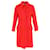 Manteau bouclé Victoria Beckham en laine rouge  ref.1298568