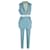 Ann Demeulemeester Sleeveless Blazer and Trousers Set in Blue Wool Light blue  ref.1298572