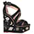Charlotte Olympia Space Age Wedge Sandals in Black Satin  ref.1298619