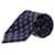 Ermenegildo Zegna Krawatte mit quadratischem Aufdruck aus marineblauer Seide  ref.1298641