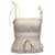 Top peplo plissettato Ulla Johnson Bea con fiocco in cotone beige  ref.1298646