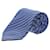 Ermenegildo Zegna Krawatte mit Streifenmuster aus blauer Seide  ref.1298647