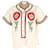 Gucci Loved Embroidered Shirt in Beige Acetate Brown Cellulose fibre  ref.1298669