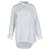 Camisa listrada assimétrica Balenciaga em algodão branco  ref.1298681