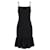 Autre Marque Vestido con dobladillo con volantes en lana negra de Lauren Ralph Lauren Negro Algodón  ref.1298682