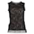 Oscar De La Renta Sleeveless Lace Top in Black Silk  ref.1298684