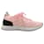 Chanel 2020 Zapatillas deportivas entrelazadas con logo CC en tejido sintético rosa  ref.1298716